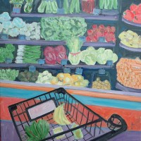 Bannanacart: Oneota Community Coop (2016)• 12" x 12" • Oil on Canvas • $150