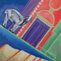 Let the Show Begin! Cresco Theater (2016)• 12" x 12" • Oil on Canvas • $150