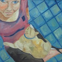 Studio Assistant (2016)• 12" x 12" • Oil on Canvas • SOLD