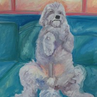 Watching the Big Game (2016)• 12" x 12" • Oil on Canvas • $SOLD